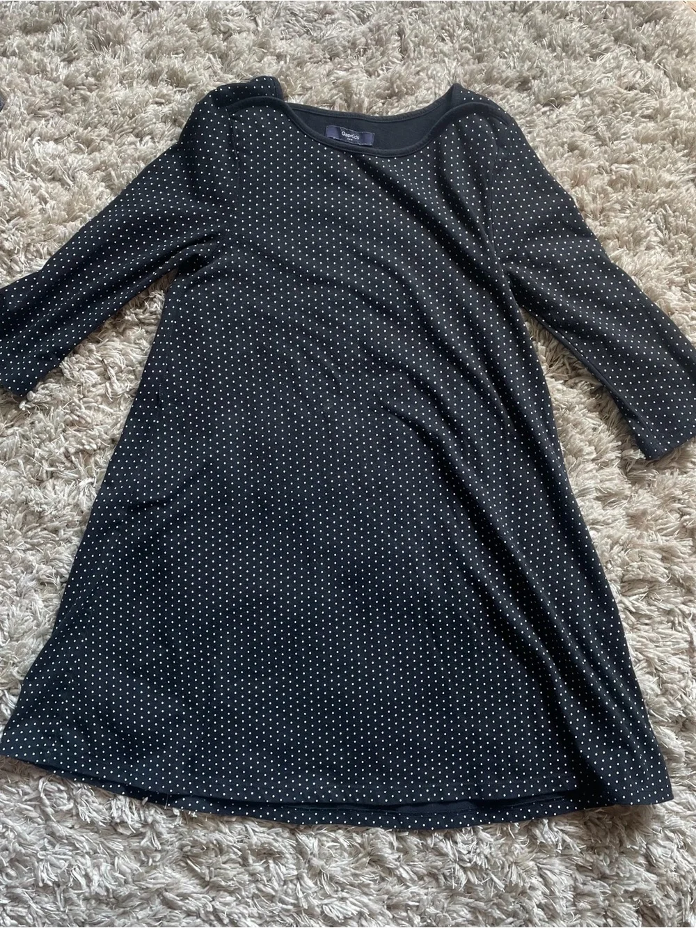 Gap Kids size medium Black Polka Dot Swing Dress